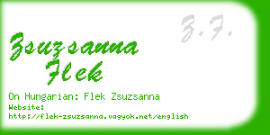 zsuzsanna flek business card